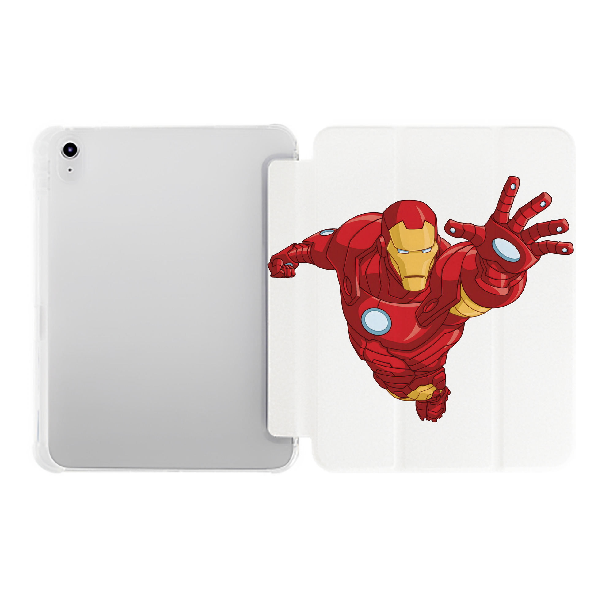 （画像用） アベンジャーズ The Avengers IPad ケース ペン収納付き 三つ折りスタンド PUレザー×シリコン 対応機種9.5/10.5/10.9インチ
